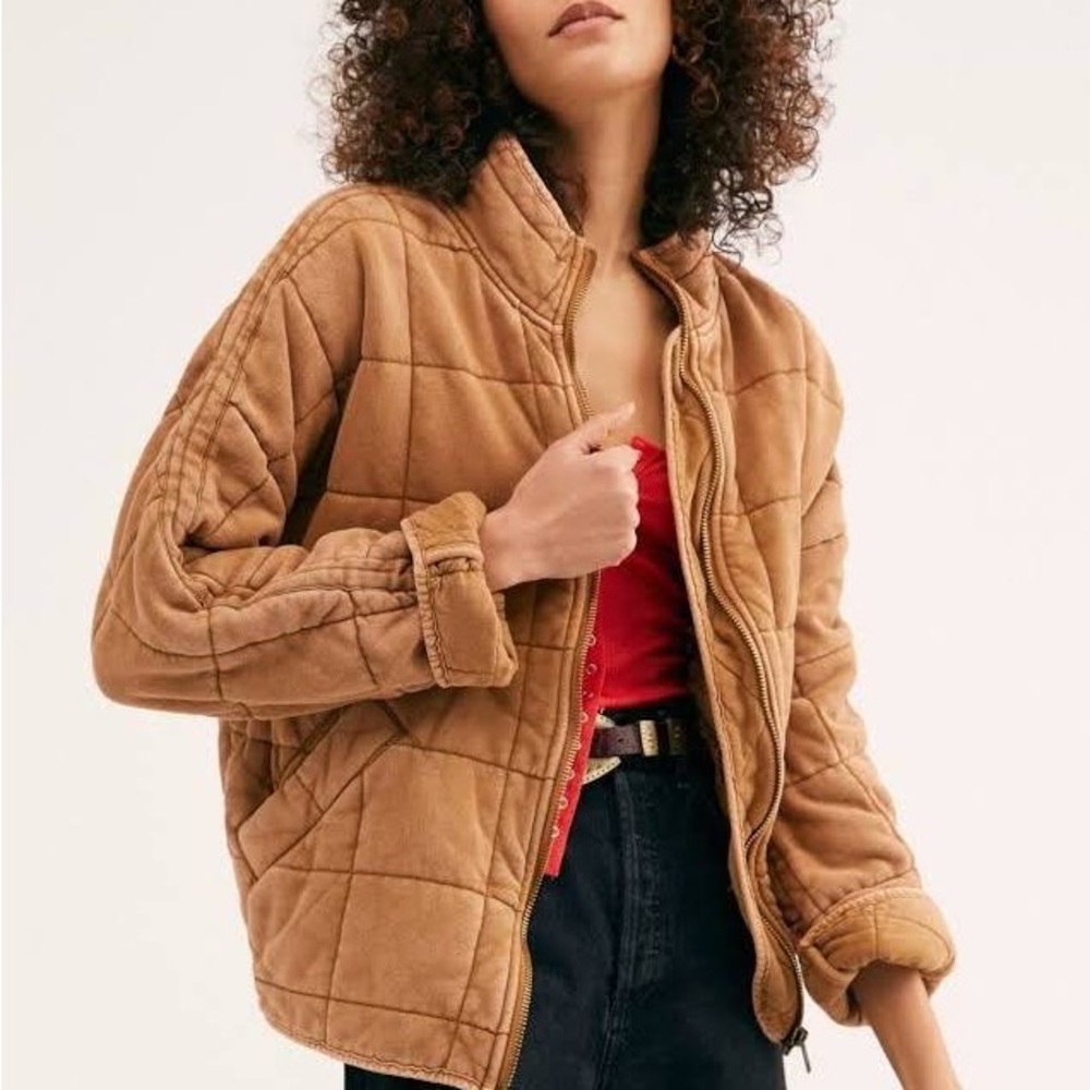 Free People Dolman Jacket - NWT size M toasted coconut